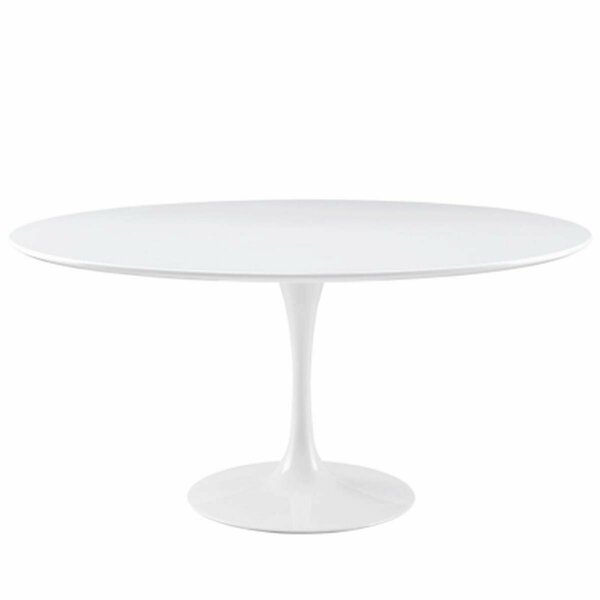 East End Imports Lippa 60 in. Wood Top Dining Table, White EEI-1120-WHI